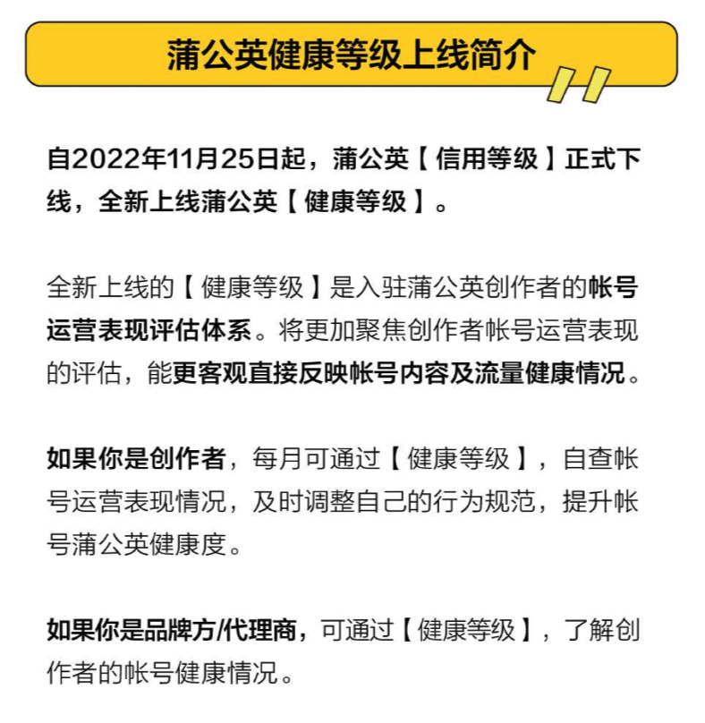重磅！小红书博主健康等级上线！