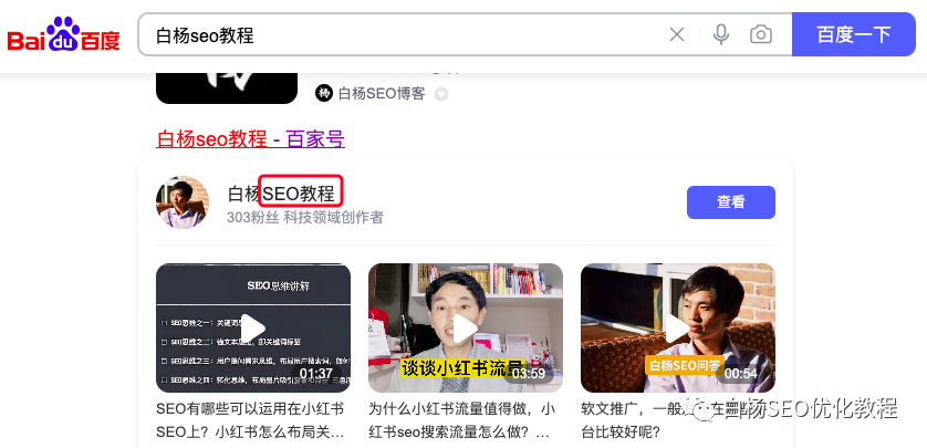白杨SEO:自媒体SEO是什么?小白可以学会吗?怎么做?【举例】