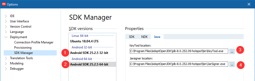 Delphi RAD Studio SDK管理器-Android-Java-After