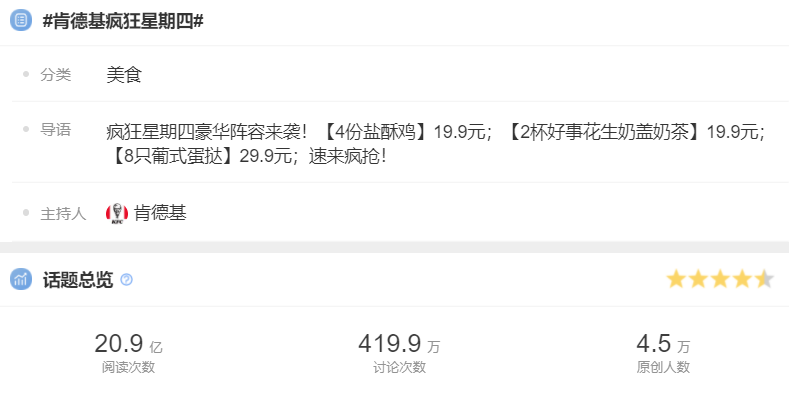肯德基疯狂星期四是如何实现持续爆火的？