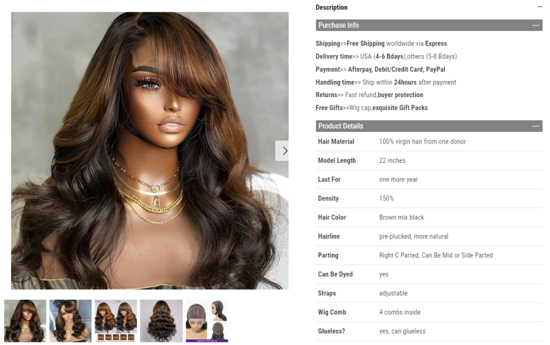 访问量百万，出海美国的顶级假发品牌 Luvmehair 研究！